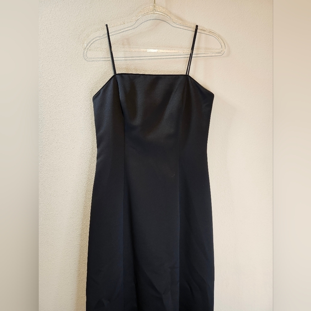 Vintage 90's Alex Evenings Black New Condition Chic Evening Gown Maxi Size 8